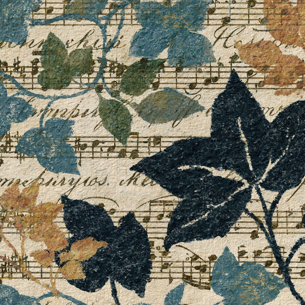 Vintage Paper Music Ivy Bone Digital Paper Pack (DDD012380)