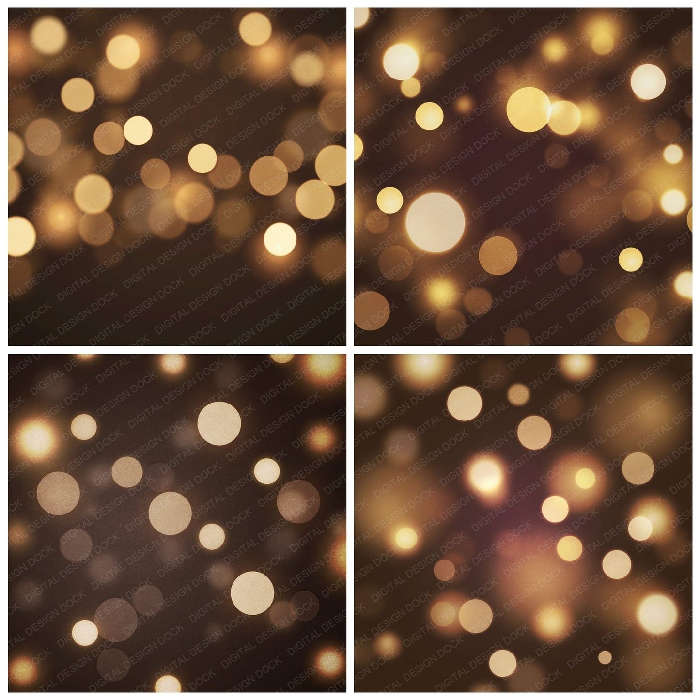 Bokeh Golden Espresso Digital Paper Pack (DDD012389)