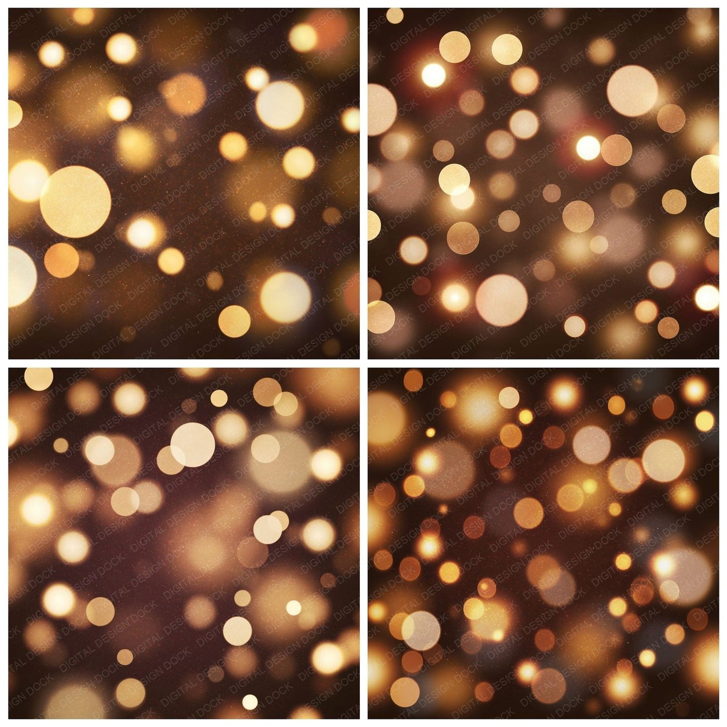 Bokeh Golden Light Fade Digital Paper Pack (DDD012390)