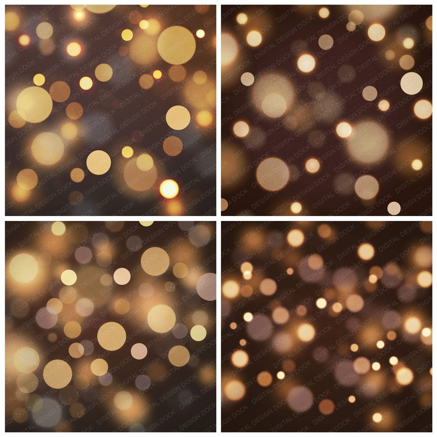 Bokeh Golden Light Fade Digital Paper Pack (DDD012390)