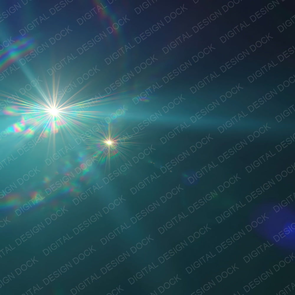 Lens Flare Teal Iridescent Digital Paper Pack (DDD012395)