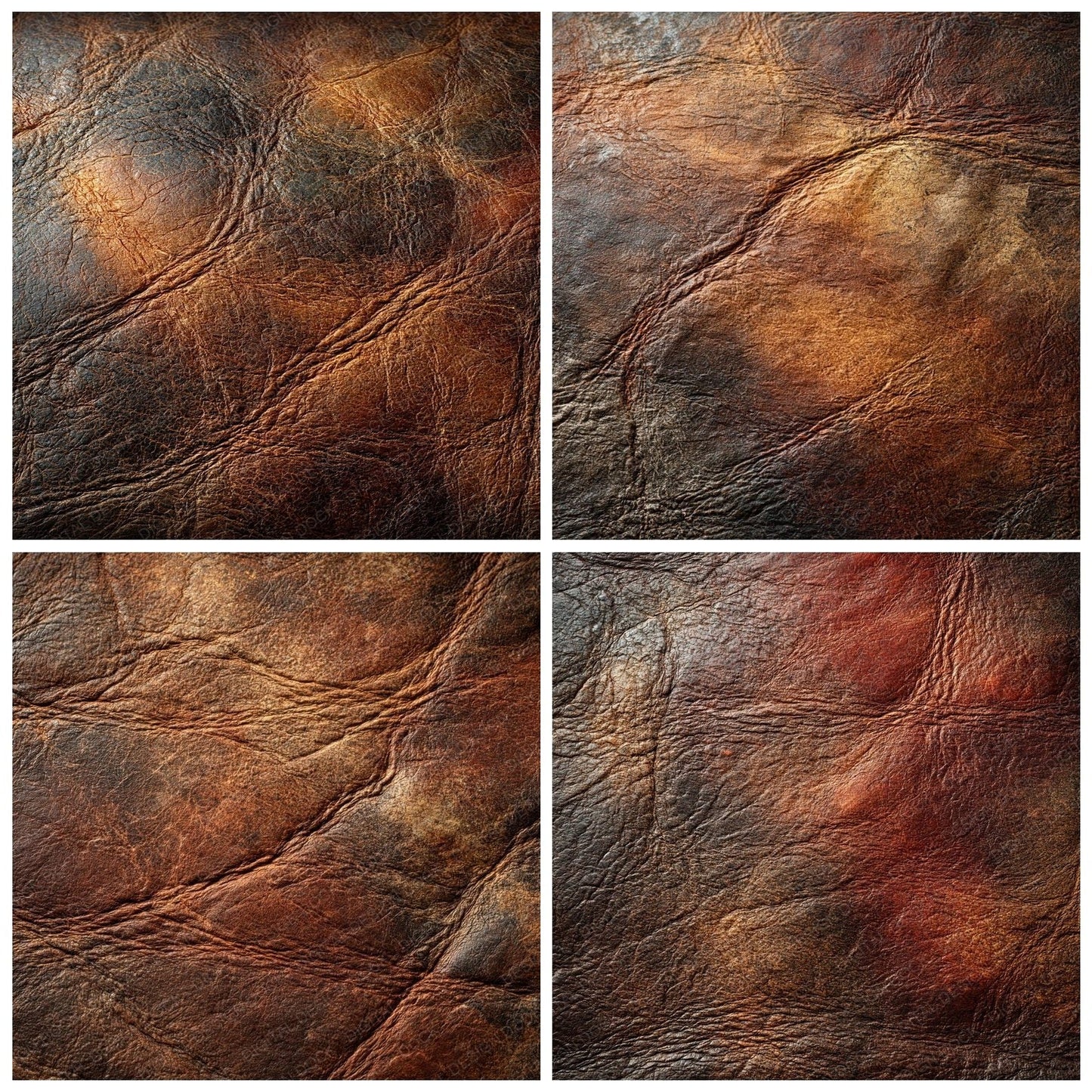 Macro Leather Cognac Chestnut Digital Paper Pack (DDD012401)
