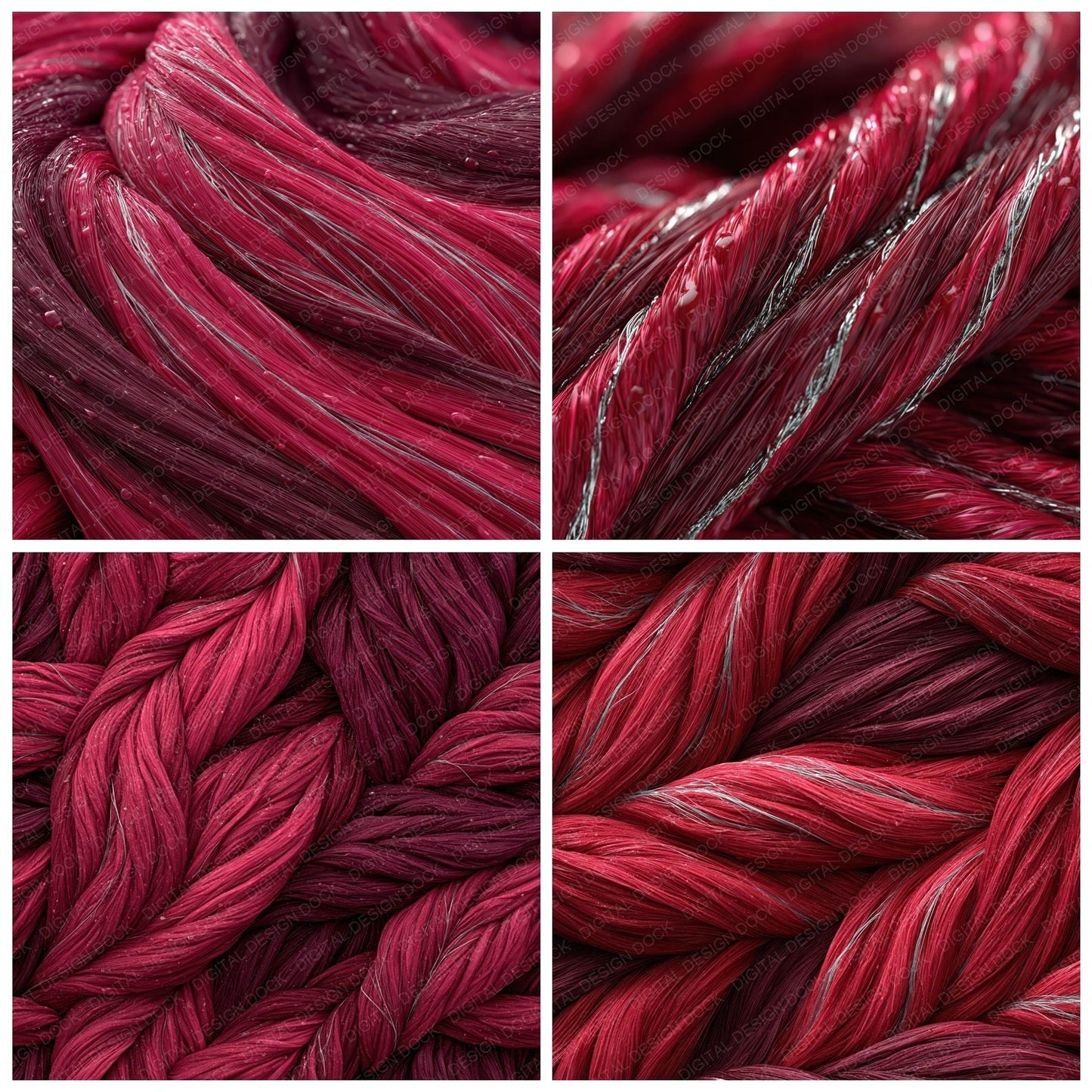 Macro Muscle Fibre Crimson Rose Digital Paper Pack (DDD012402)