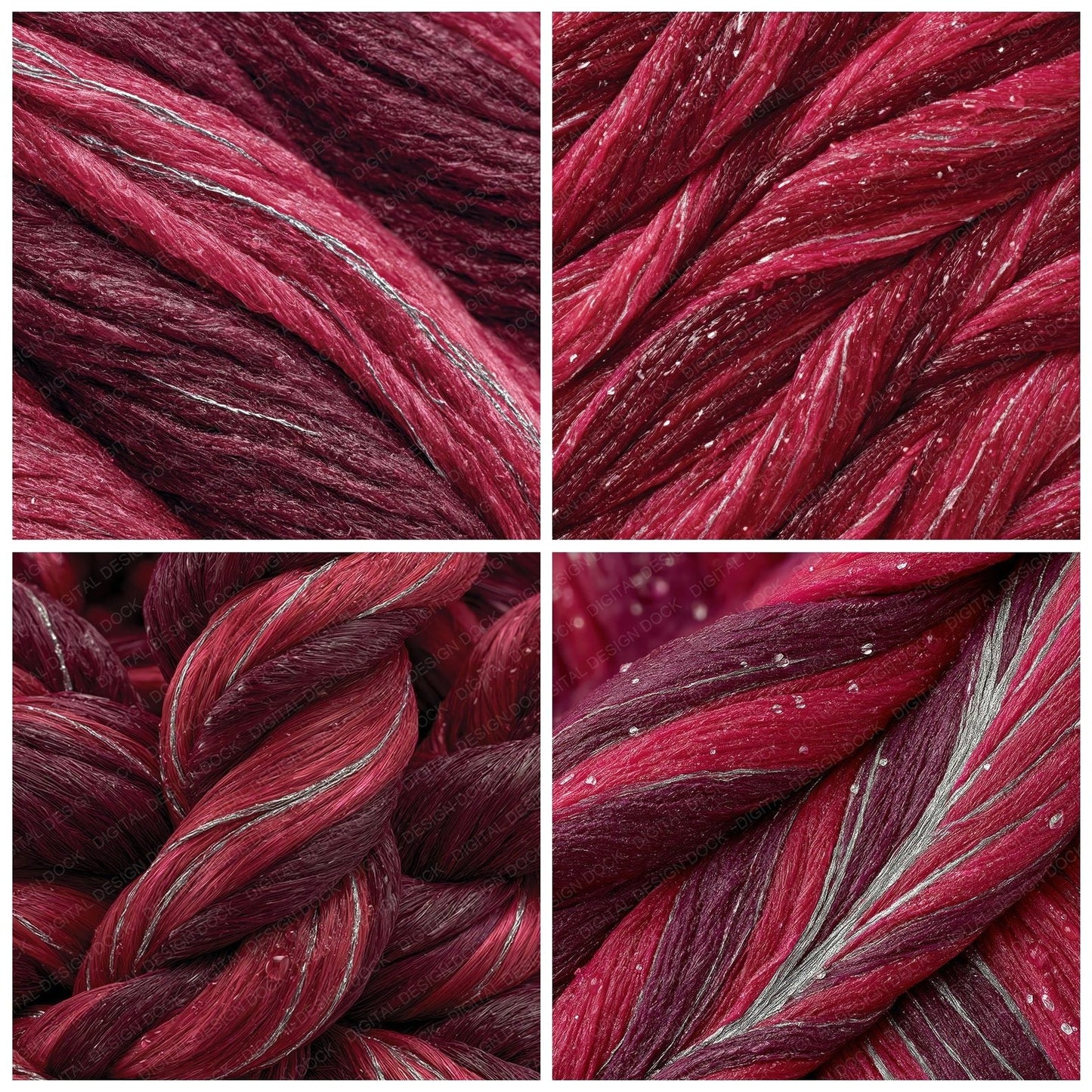 Macro Muscle Fibre Crimson Rose Digital Paper Pack (DDD012402)