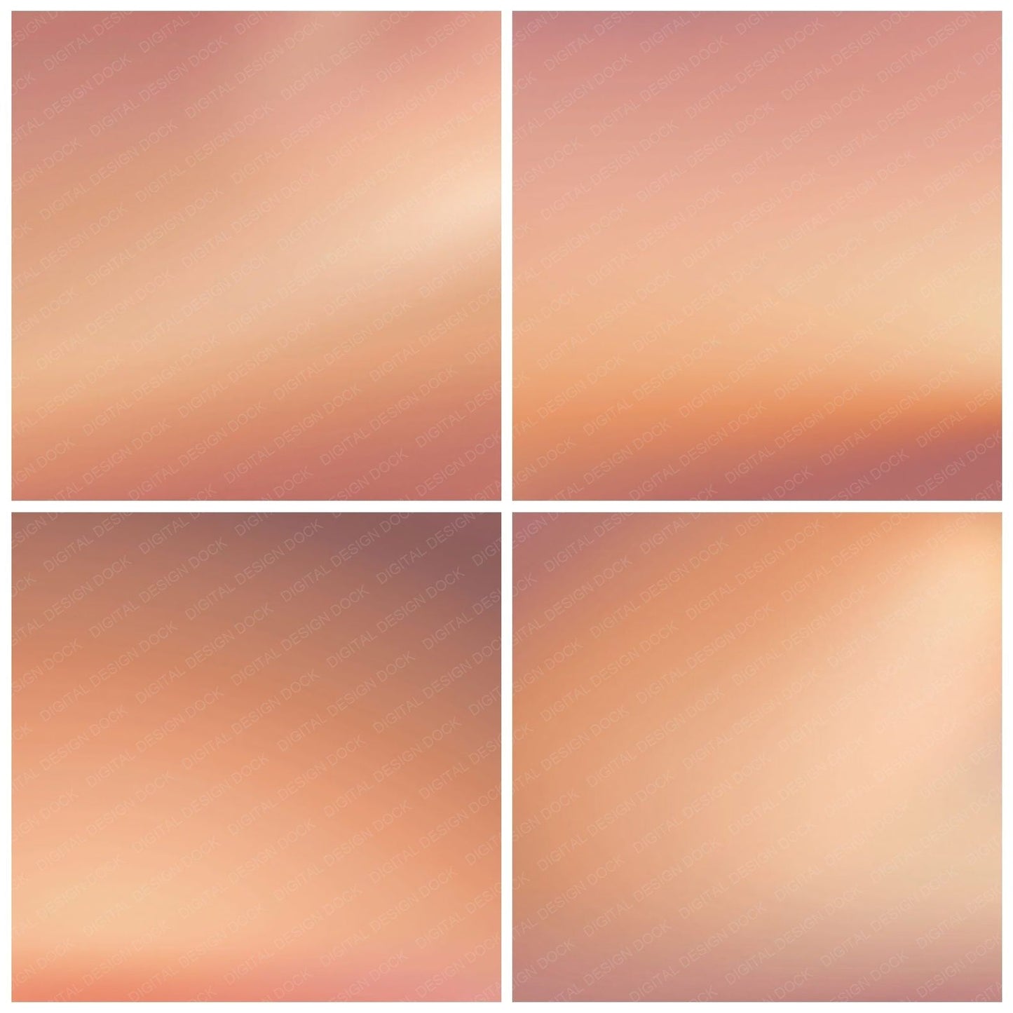 Gradient Desert Terracotta Apricot Digital Paper Pack (DDD012408)