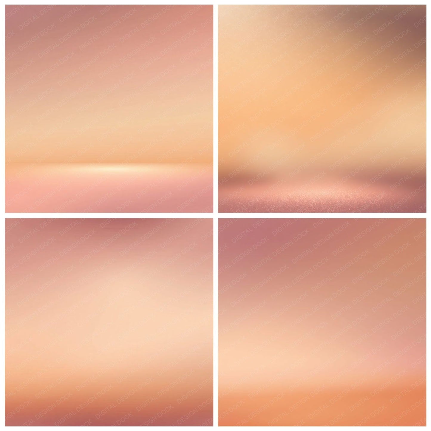 Gradient Desert Terracotta Apricot Digital Paper Pack (DDD012408)