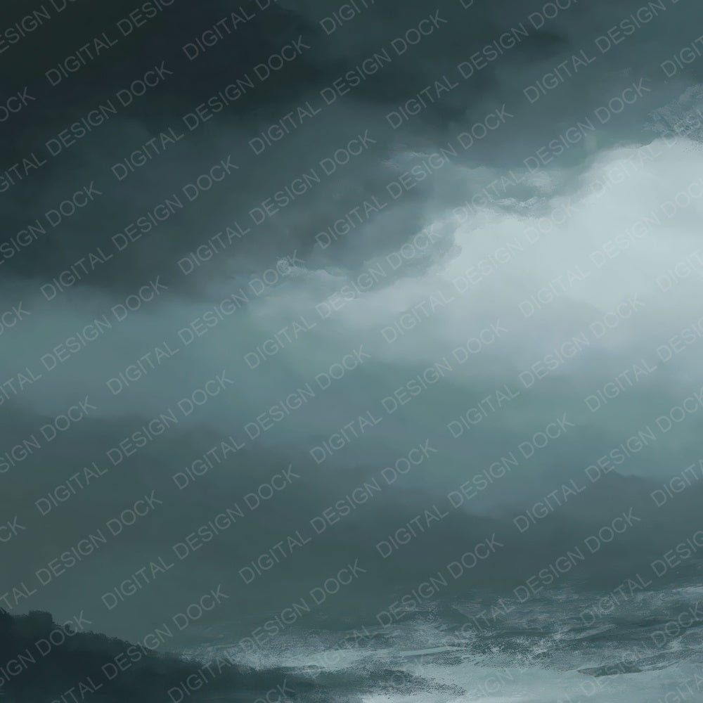 Gradient Storm Charcoal Teal Digital Paper Pack (DDD012413)