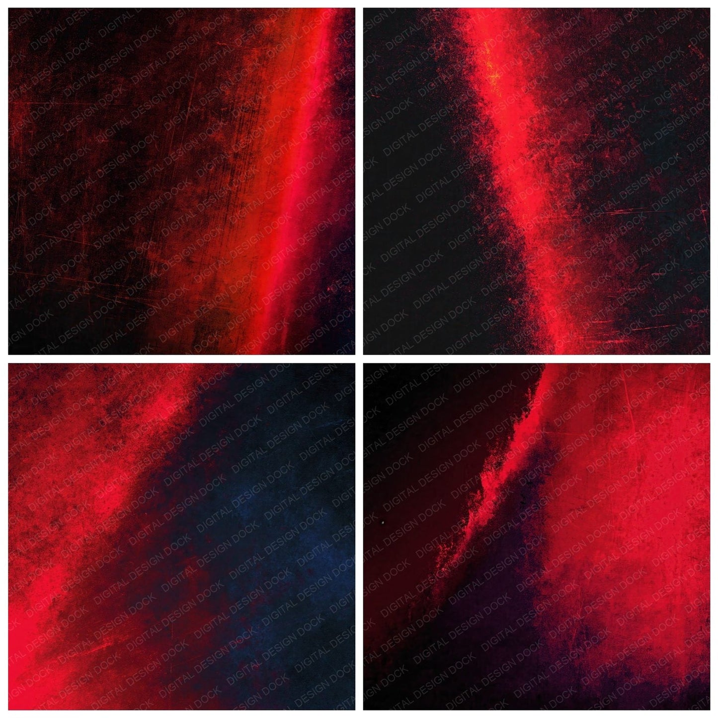 Grunge Neon Red Oxblood Digital Paper Pack (DDD012422)