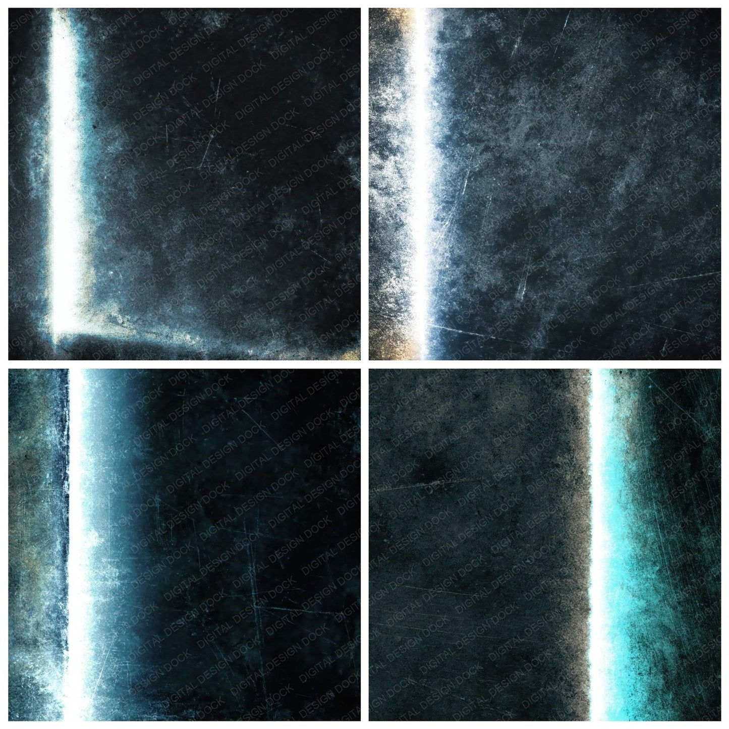 Grunge Neon White Graphite Digital Paper Pack (DDD012427)
