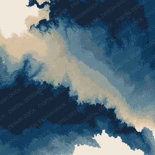 Liquid Ink Indigo Bone Digital Paper Pack (DDD012431)