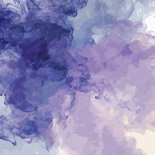 Liquid Ink Lavender Silver Digital Paper Pack (DDD012432)