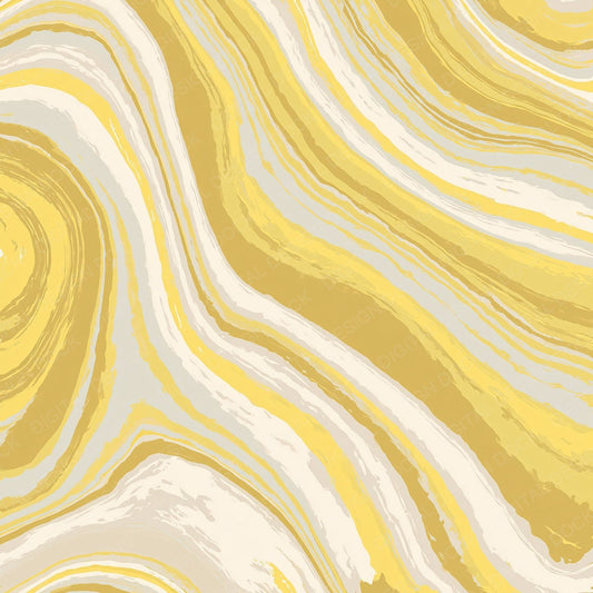 Liquid Marble Buttercream Mustard Digital Paper Pack (DDD012433)