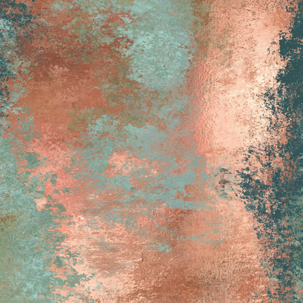 Metallic Copper Verdigris Sage Digital Paper Pack (DDD012441)