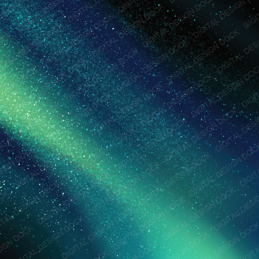 Cosmic Aurora Mint Midnight Digital Paper Pack (DDD012445)