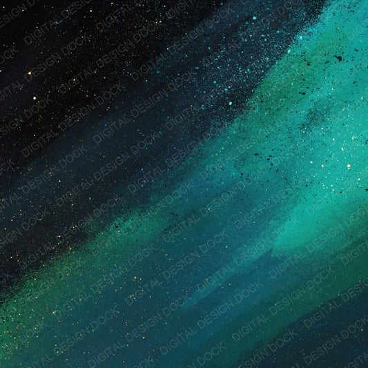 Cosmic Space Emerald Charcoal Digital Paper Pack (DDD012455)