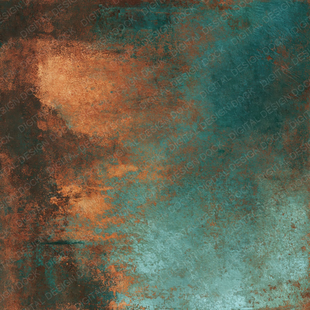 Metallic Bronze Teal Seafoam Digital Paper Pack (DDD012458)