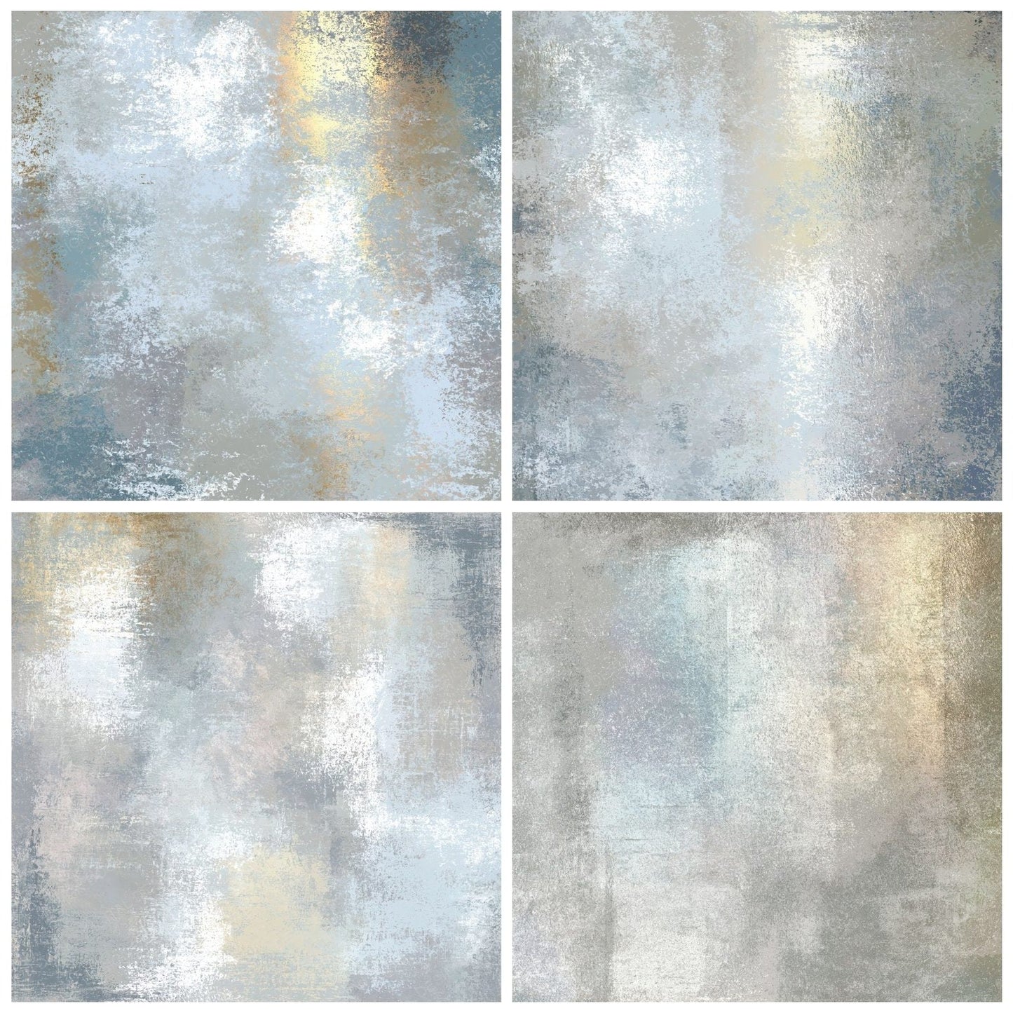Metallic Platinum Ice Pearl Digital Paper Pack (DDD012464)