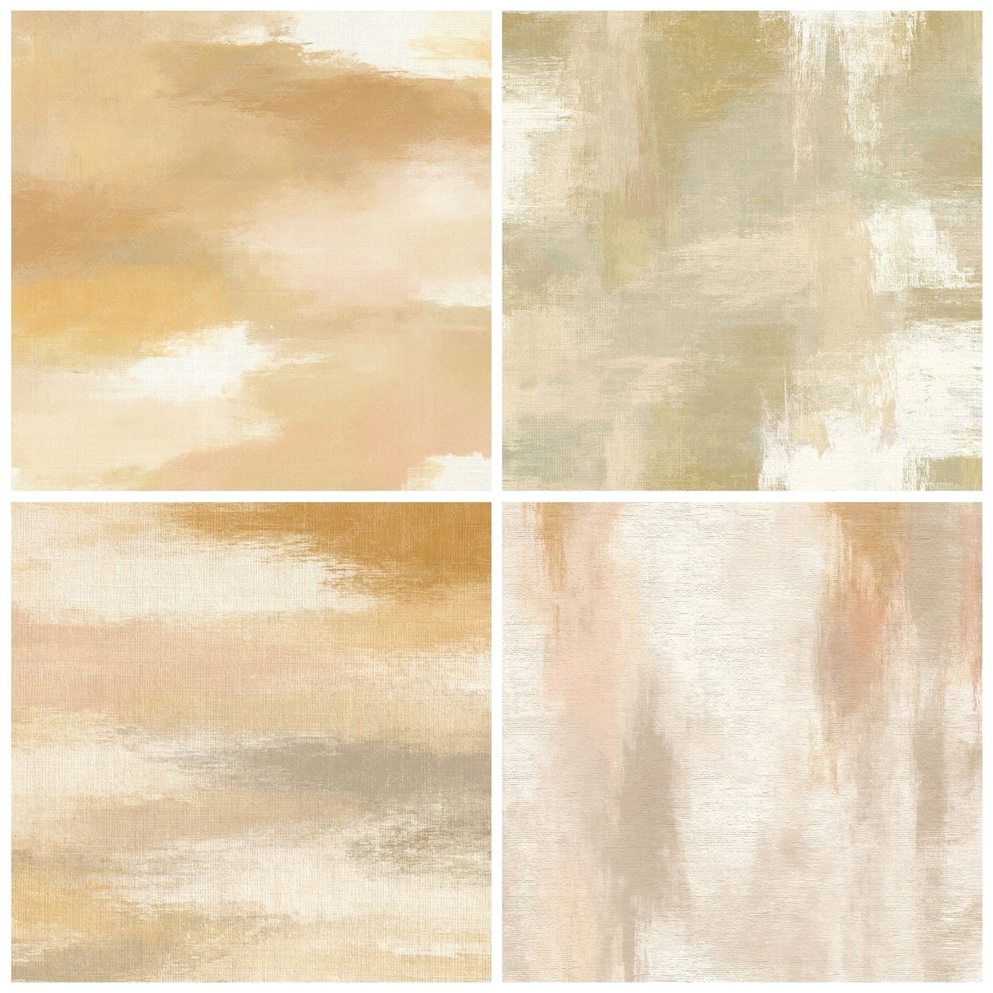 Fabric Canvas Sand Khaki Digital Paper Pack (DDD012465)