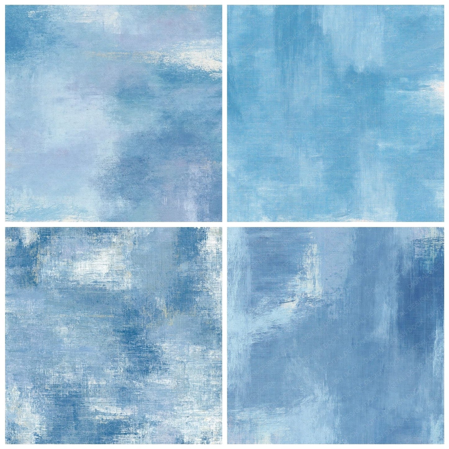 Fabric Chambray Denim Indigo Digital Paper Pack (DDD012467)