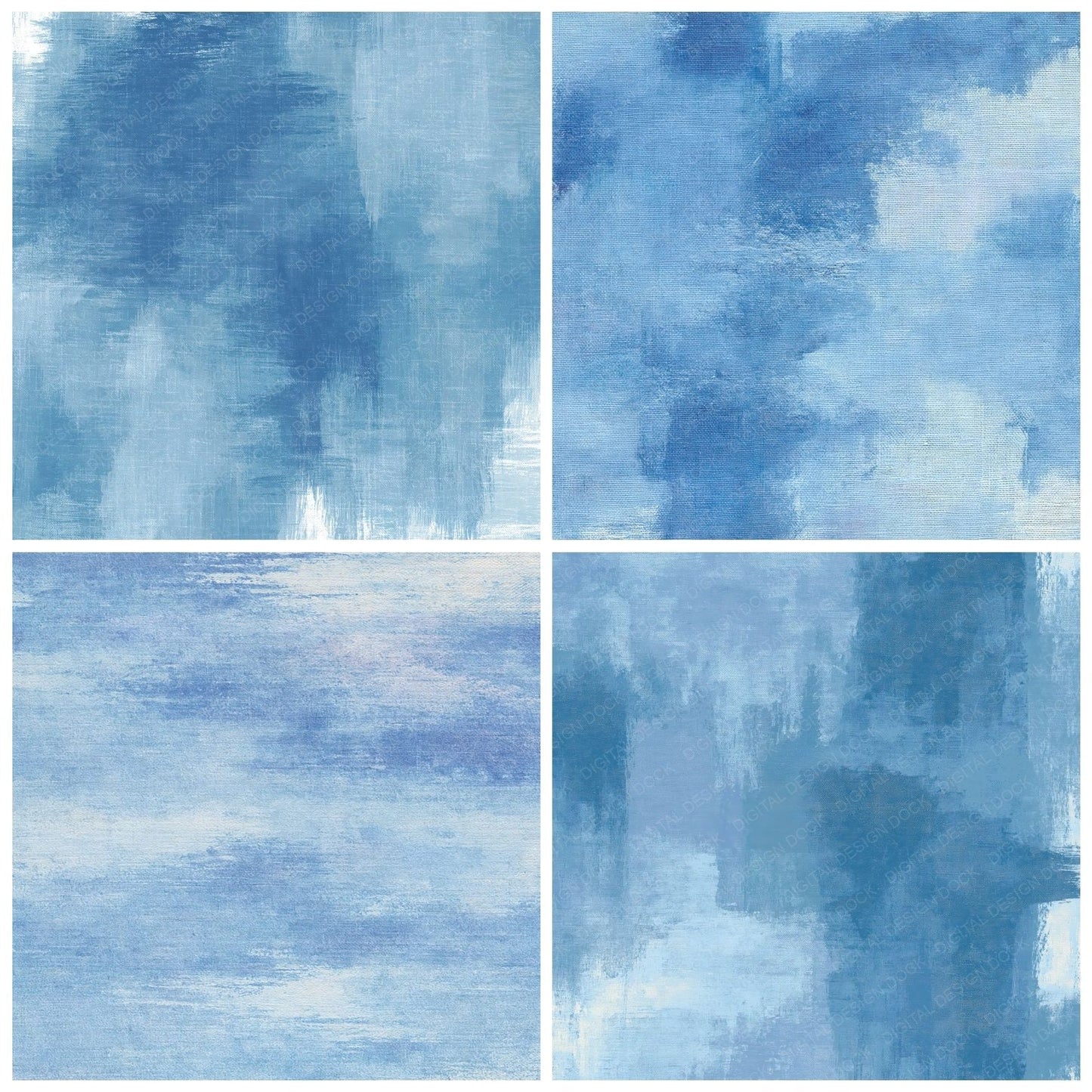 Fabric Chambray Denim Indigo Digital Paper Pack (DDD012467)