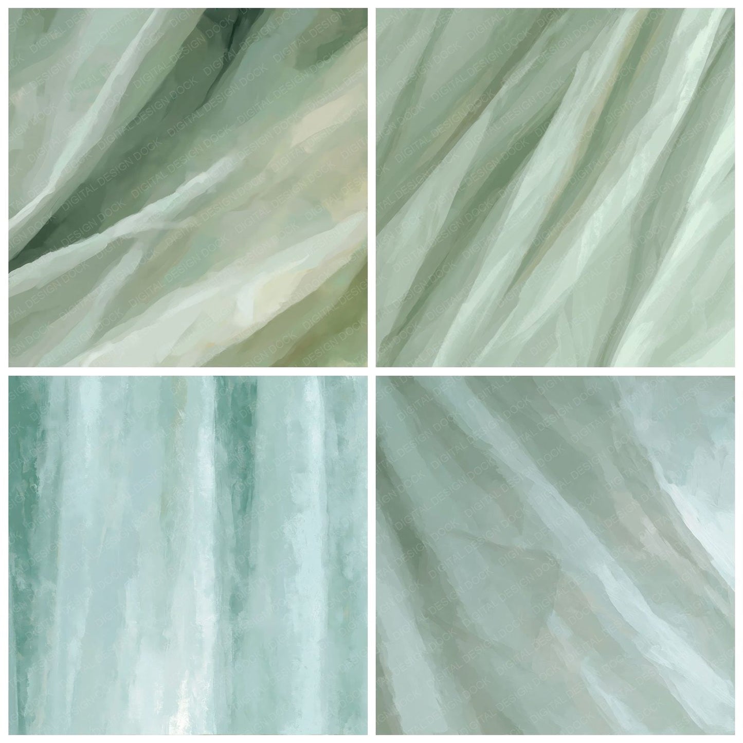 Fabric Cotton Sage Eucalyptus Digital Paper Pack (DDD012468)