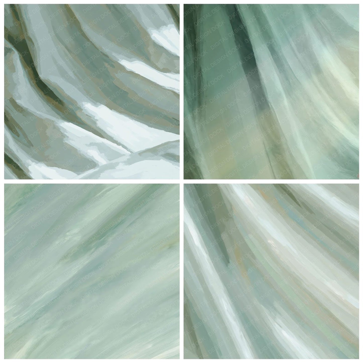 Fabric Cotton Sage Eucalyptus Digital Paper Pack (DDD012468)