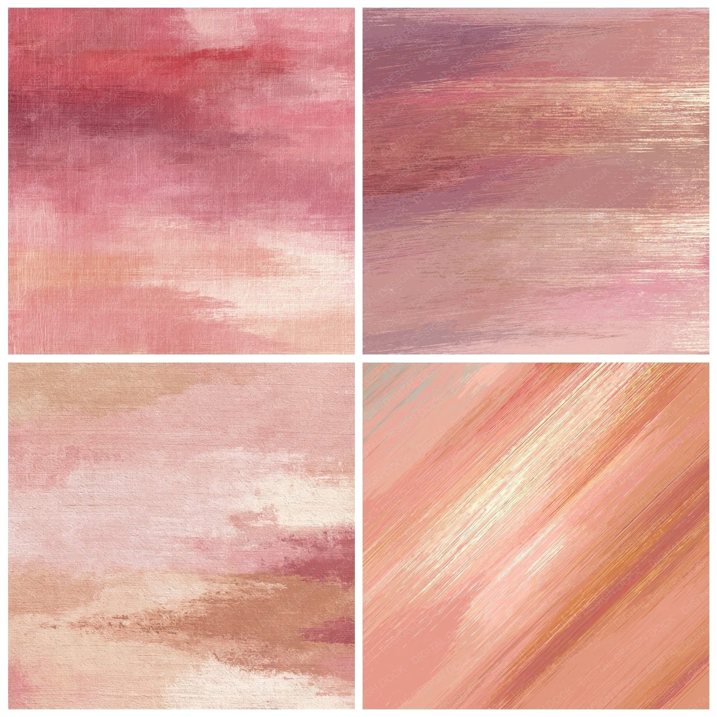 Fabric Raw Silk Dusty Rose Digital Paper Pack (DDD012471)