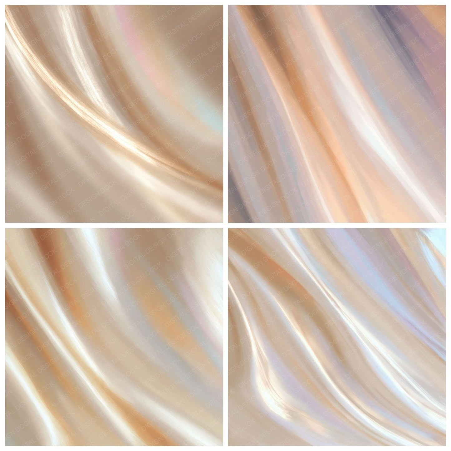 Fabric Silk Champagne Pearl Digital Paper Pack (DDD012472)