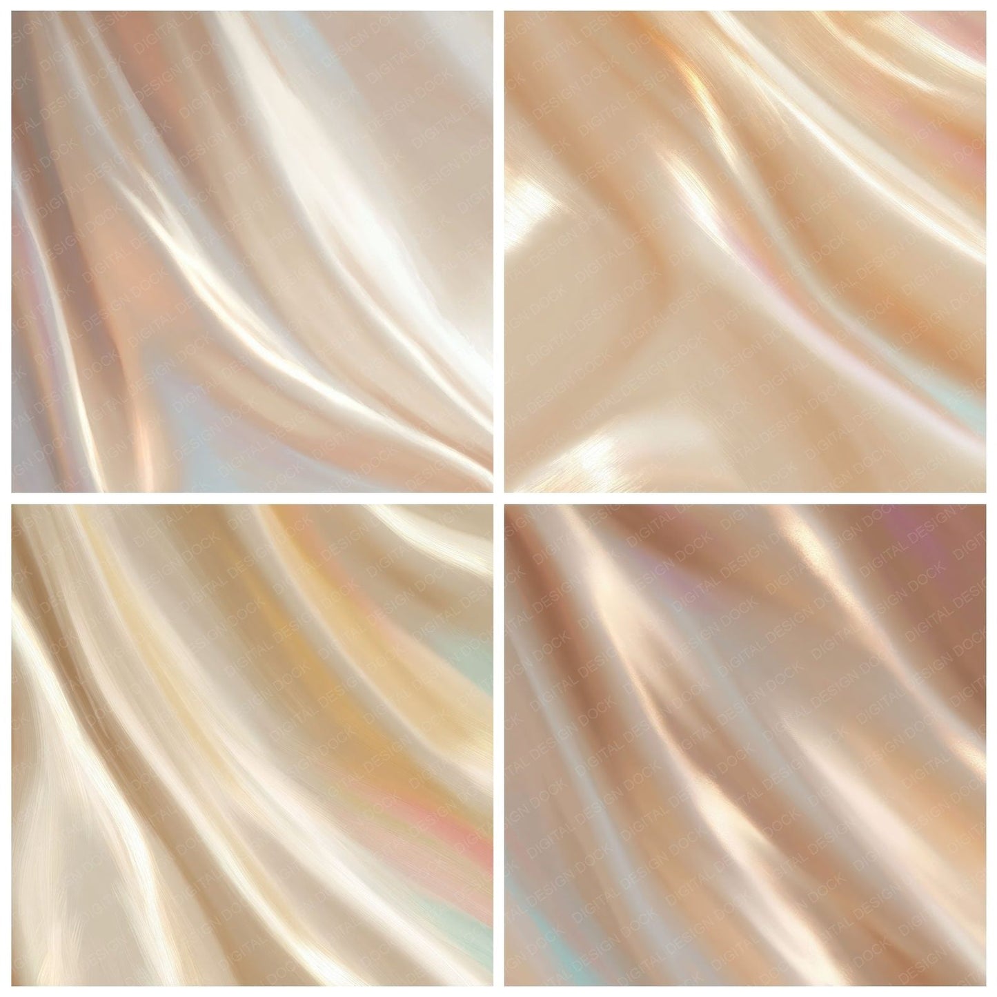 Fabric Silk Champagne Pearl Digital Paper Pack (DDD012472)