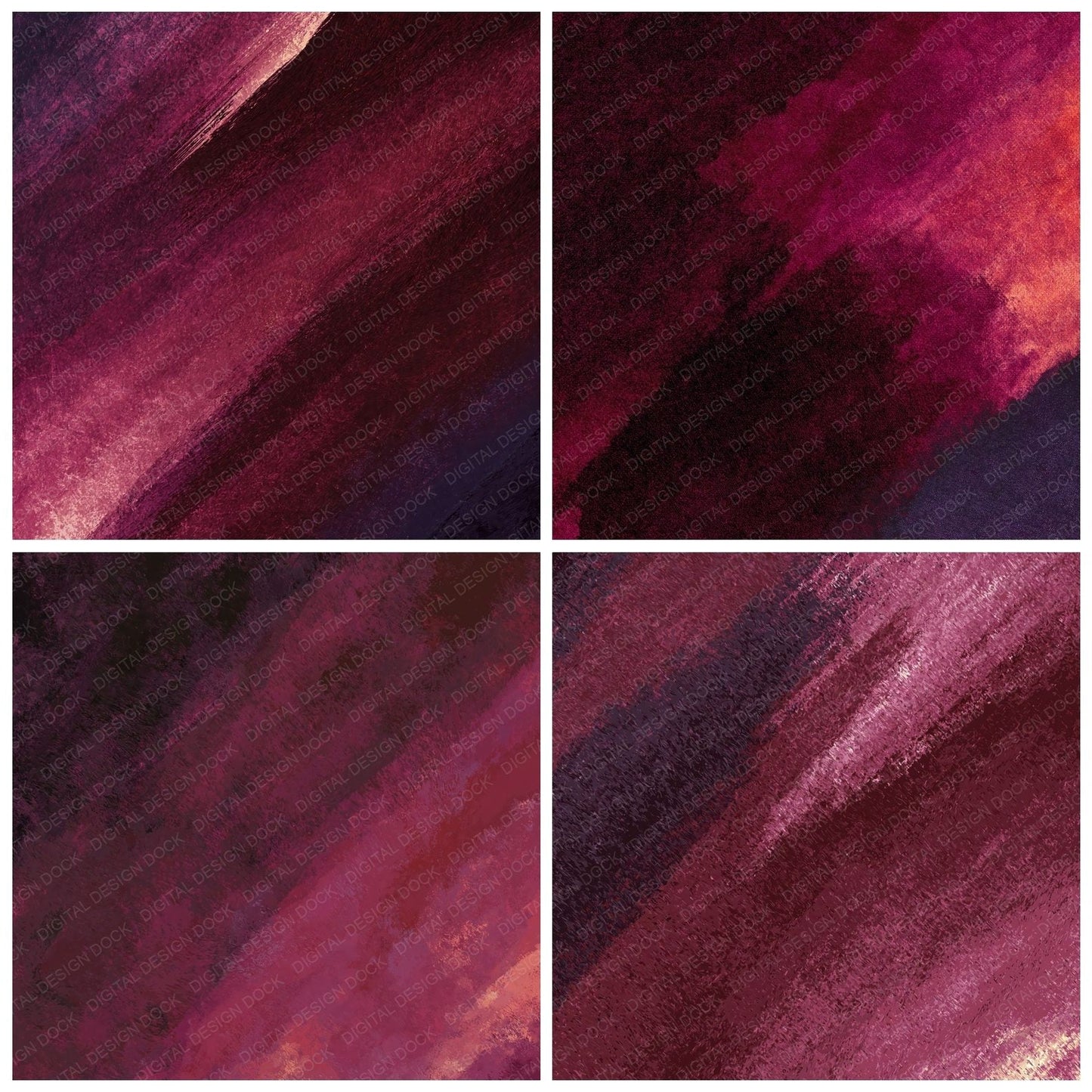 Fabric Velvet Burgundy Wine Digital Paper Pack (DDD012473)