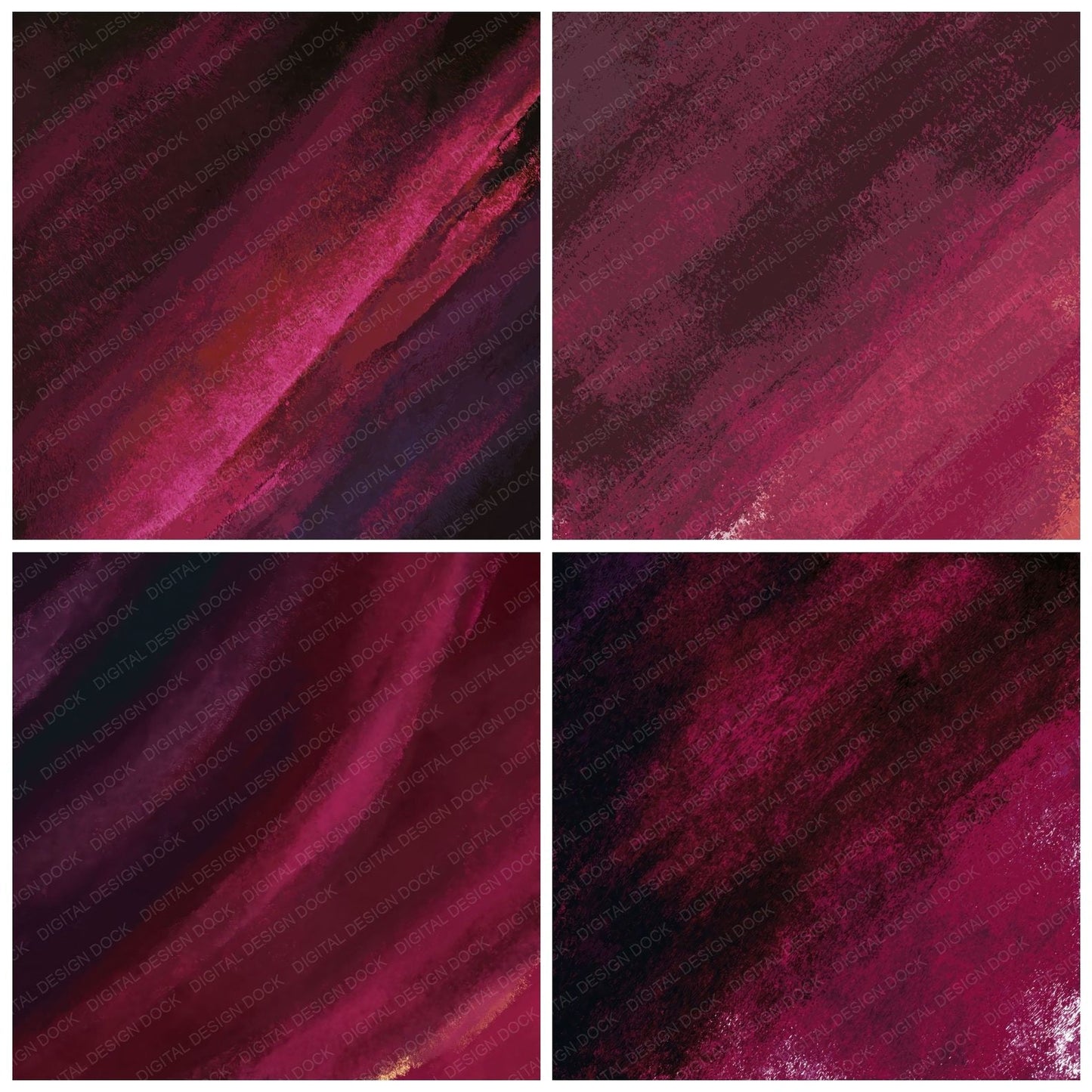 Fabric Velvet Burgundy Wine Digital Paper Pack (DDD012473)