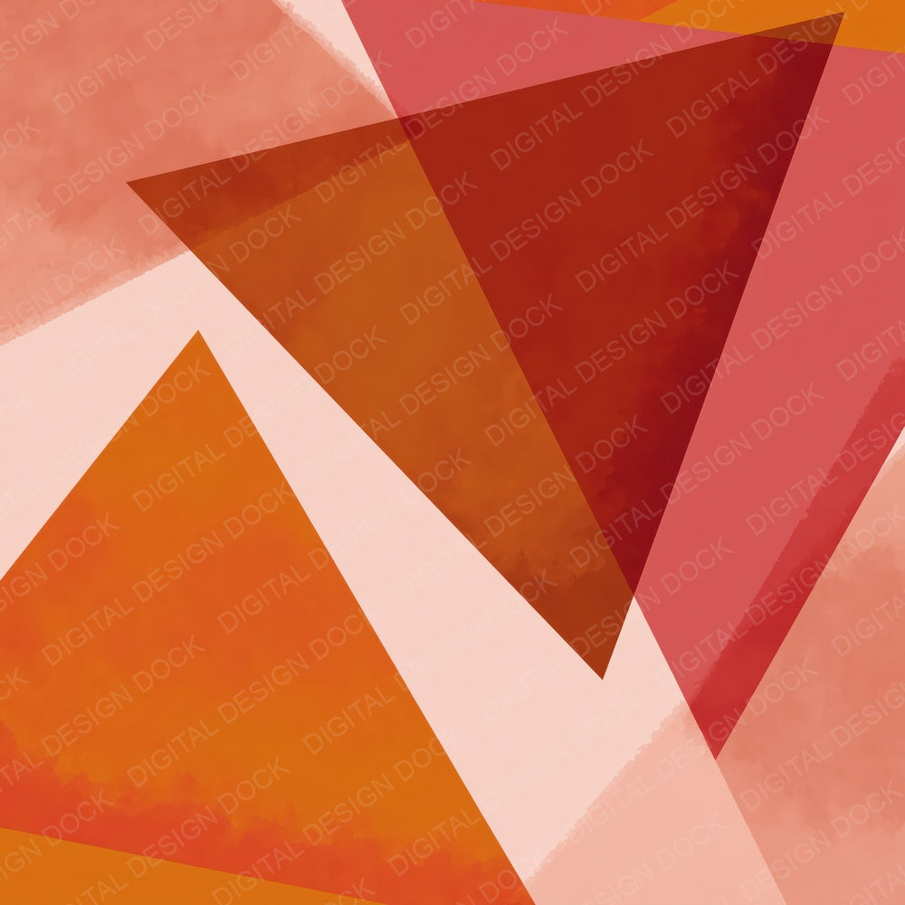Geometry Triangles Rust Dusty Pink Digital Paper Pack (DDD012484)