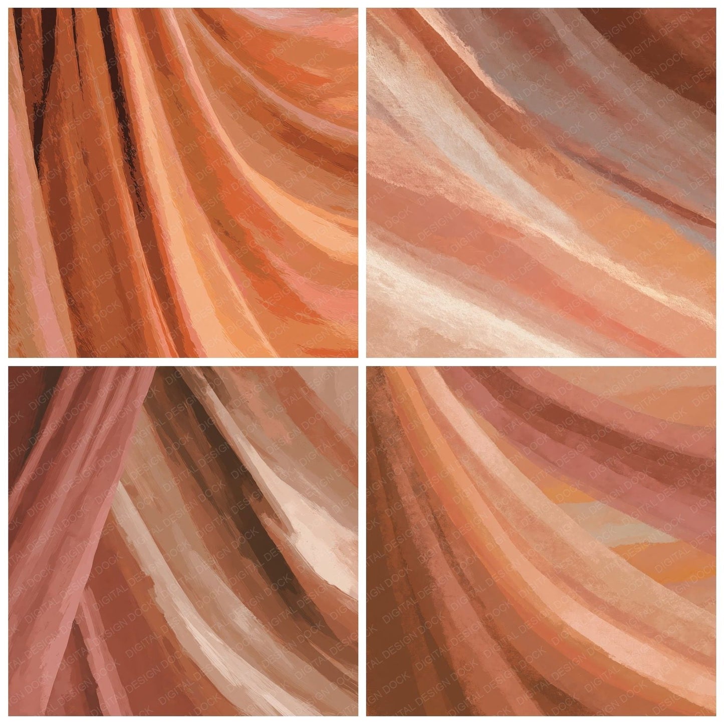 Fabric Jersey Terracotta Clay Digital Paper Pack (DDD012490)