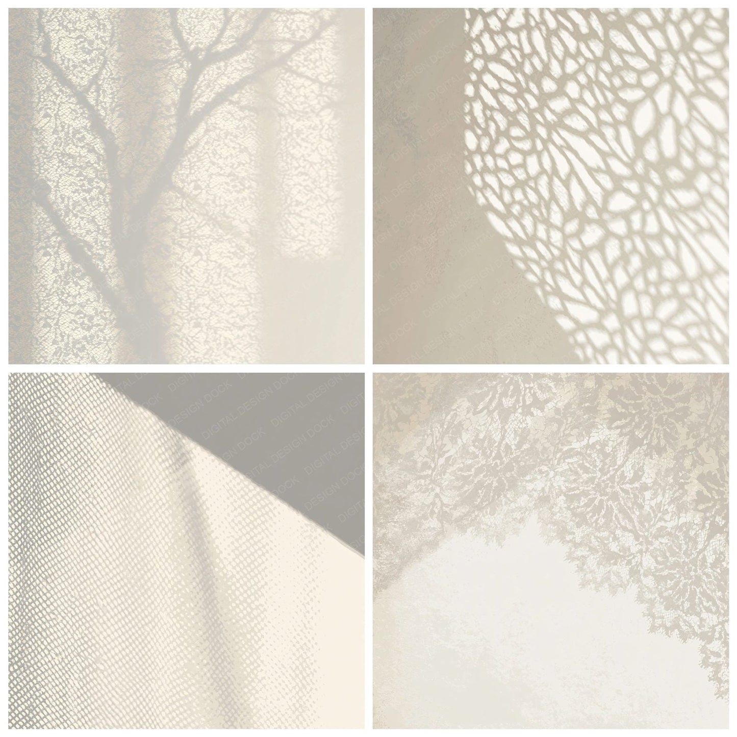 Shadow Lace Ivory Dove Digital Paper Pack (DDD012497)