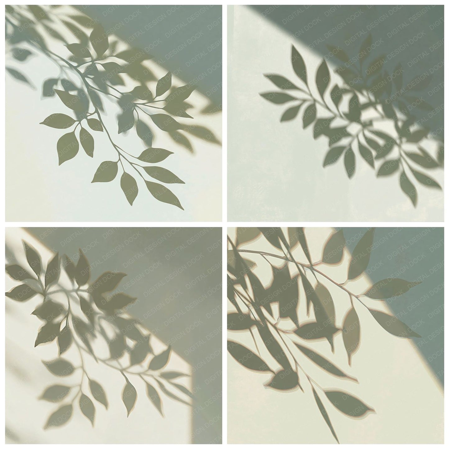 Shadow Leaves Sage Olive Digital Paper Pack (DDD012498)