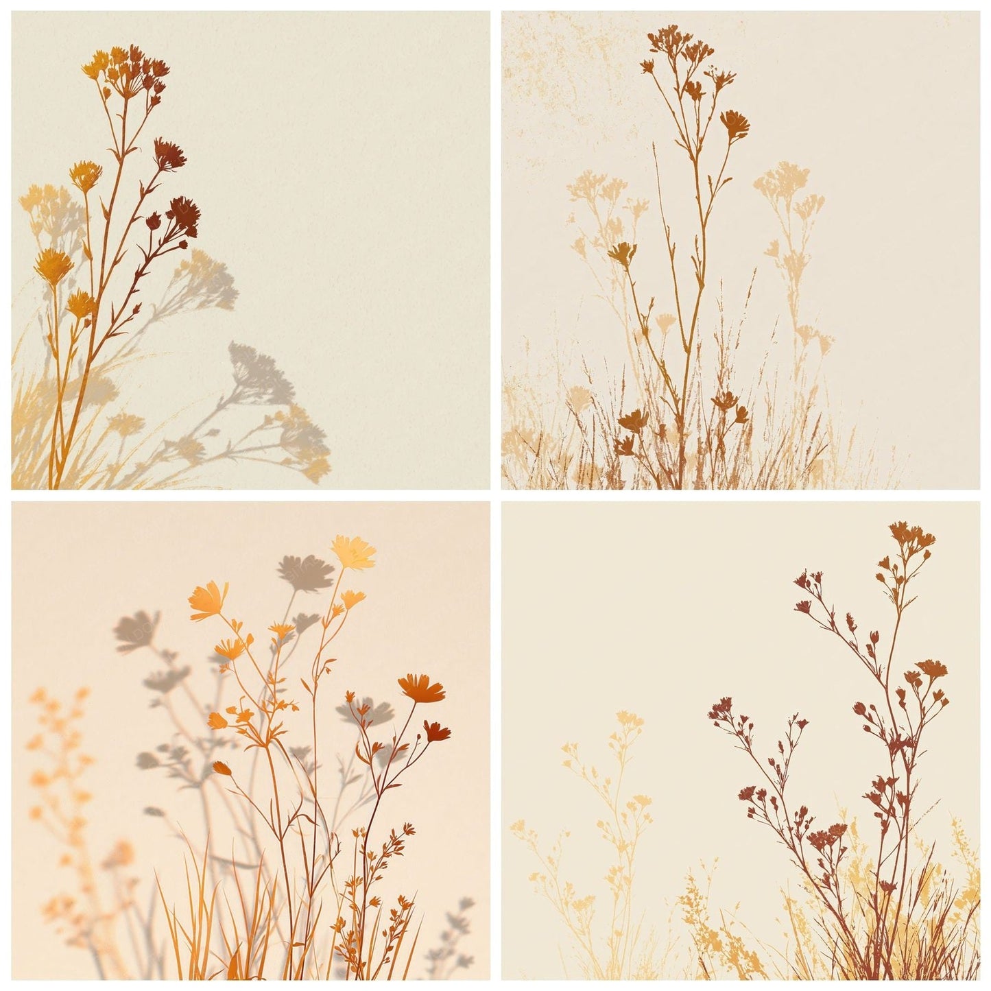 Shadow Wildflower Buttermilk Honey Digital Paper Pack (DDD012504)