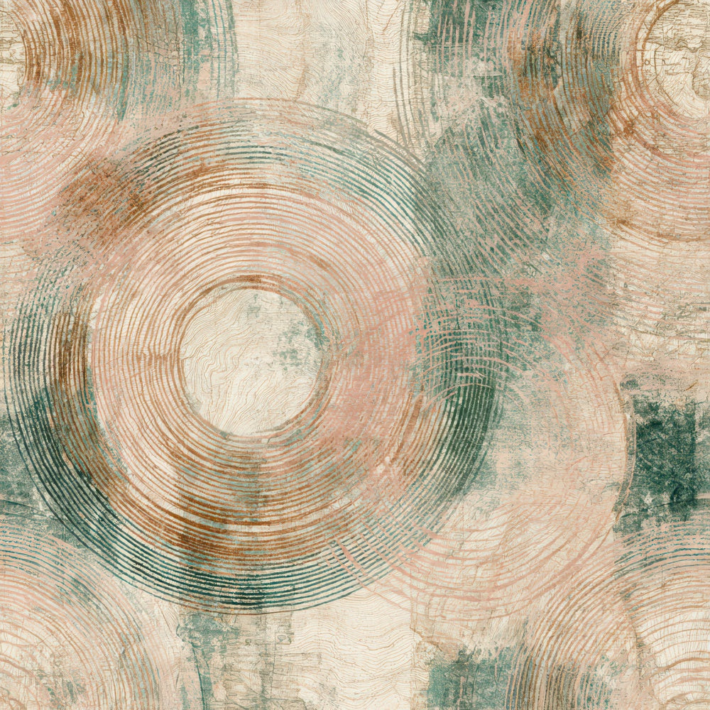 Antique Map Concentric Rings Bone Digital Paper Pack (DDD012606)