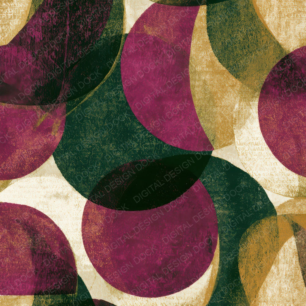 Woodblock Eclipse Magenta Cream Digital Paper Pack (DDD012614)