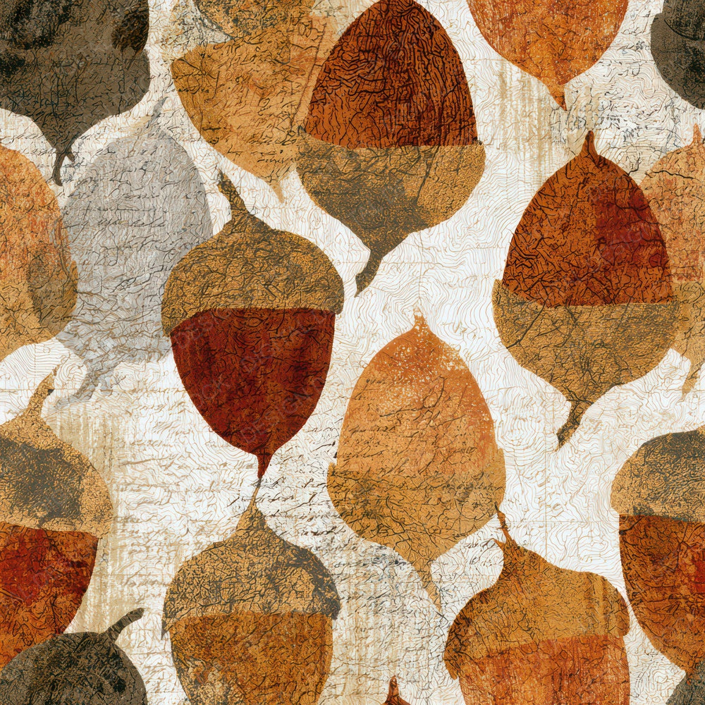 Antique Map Acorn Sienna Digital Paper Pack (DDD012626)