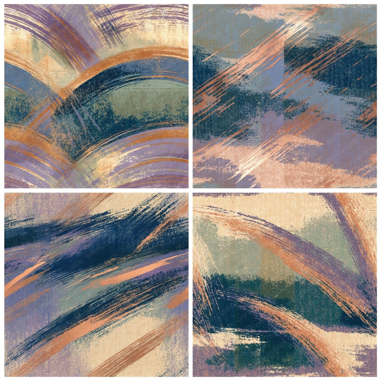 Drypoint Meteor Showers Lilac Sage Seamless Digital Paper Pack (DDD012628)