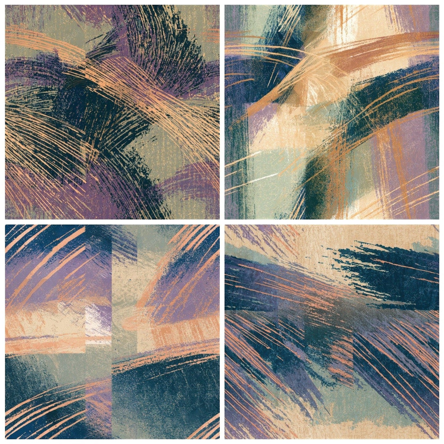 Drypoint Meteor Showers Lilac Sage Seamless Digital Paper Pack (DDD012628)