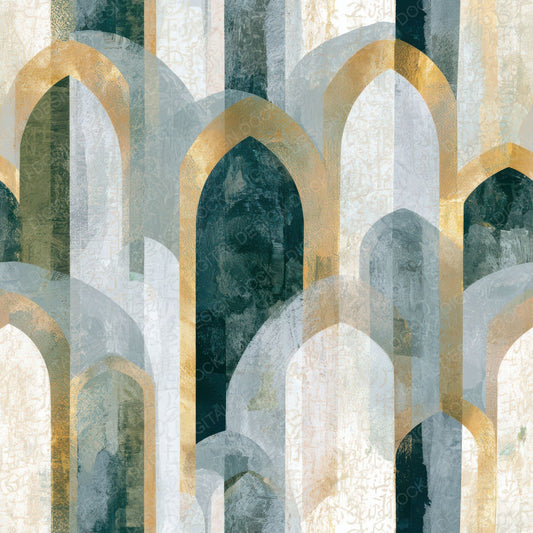 Gouache Gothic Arches Bone Seamless Digital Paper Pack (DDD012635)