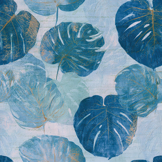 Cyanotype Monstera Blush Mint Digital Paper Pack (DDD012711)