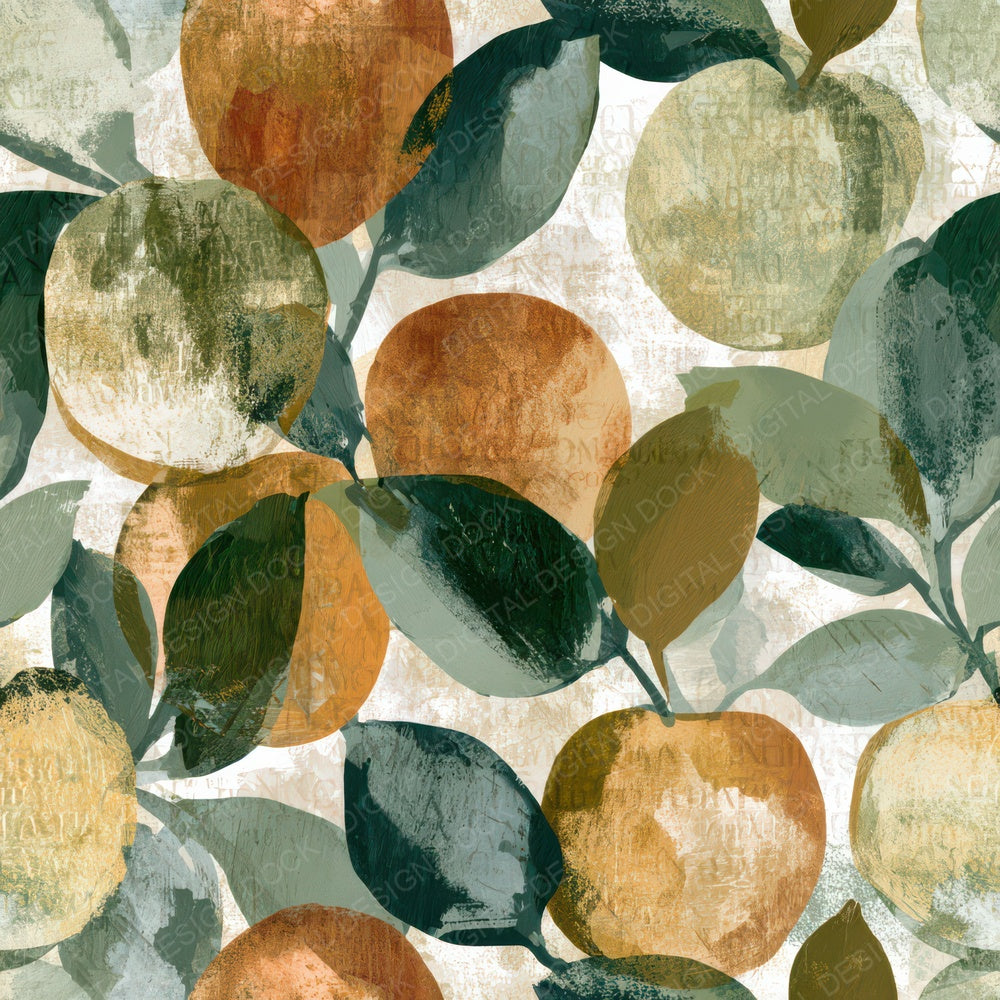 Gouache Apple Sage Amber Digital Paper Pack (DDD012715)