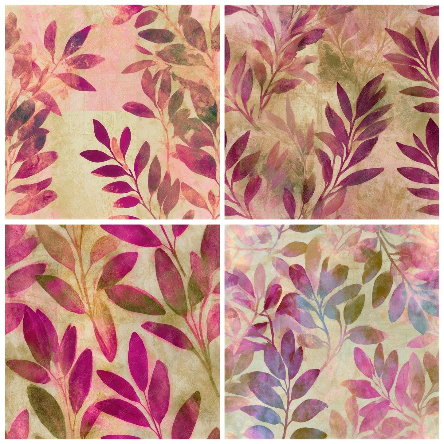 Infrared Sage Fuchsia Lime Seamless Digital Paper Pack (DDD012716)