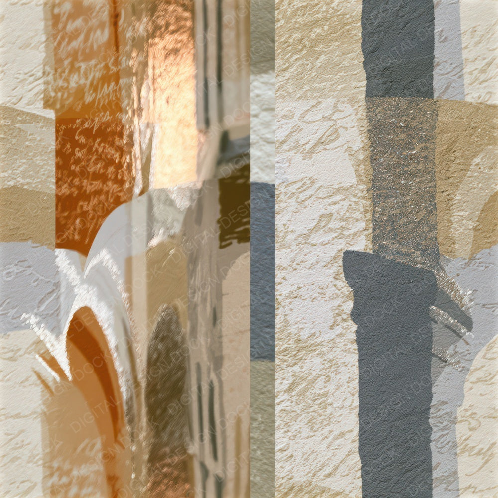Screenprint Cloister Walk Sand Seamless Digital Paper Pack (DDD012720)