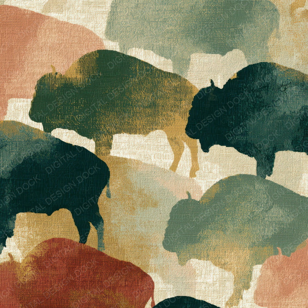 Tapestry Buffalo Dewy Blush Digital Paper Pack (DDD012721)