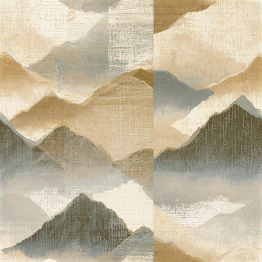 Lithograph Mountain Peaks Biscuit Seamless Digital Paper Pack (DDD012740)