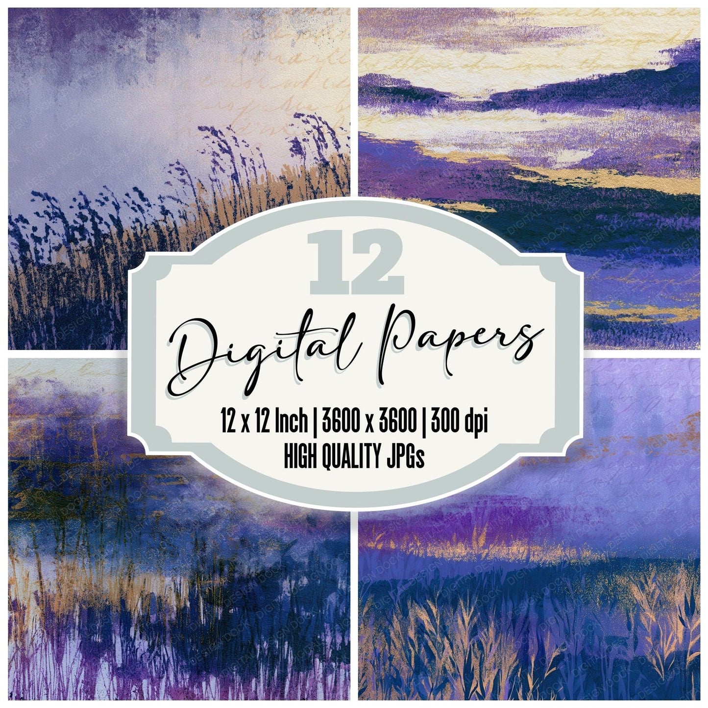 Risograph Meadow Amethyst Pearl Digital Paper Pack (DDD012741)