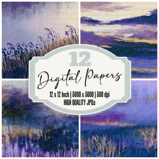 Risograph Meadow Amethyst Pearl Digital Paper Pack (DDD012741)